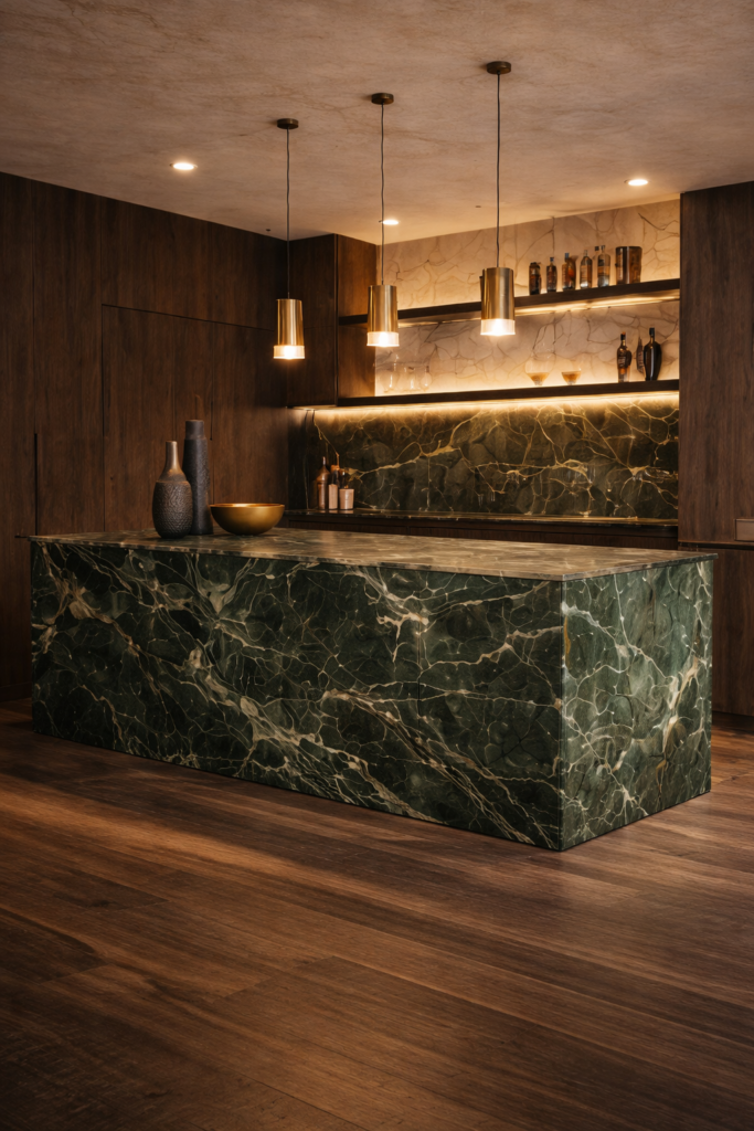 Forest Green Marble Benchtops