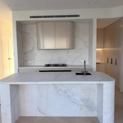Crystal White Marble Slabs Sydney, Kitchen Benchtops and splashbacks